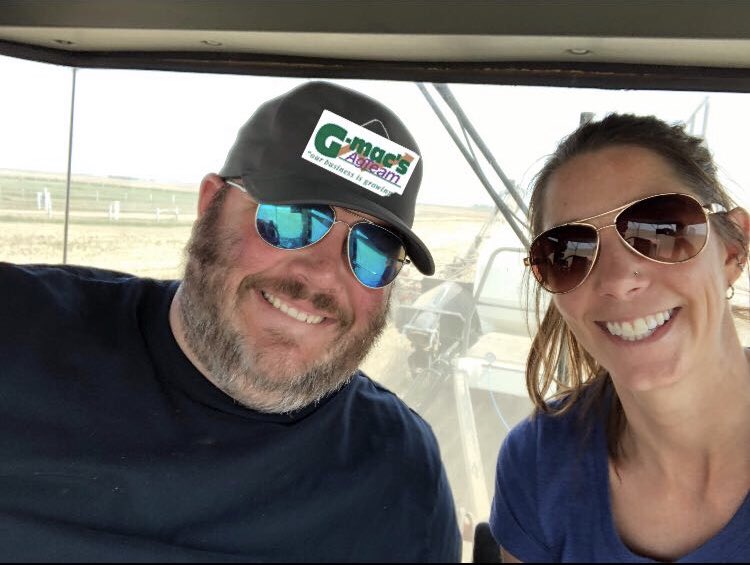 SeCanLauren's tweet photo. Seeding the #LuckyLake #Sask Rink land with my buddy Big Steve! #feed #barley #LuckyLakeCommunityCentre #smalltown #charity #plant19 @stevene1son #highway45 https://t.co/0s4mcbBqOm