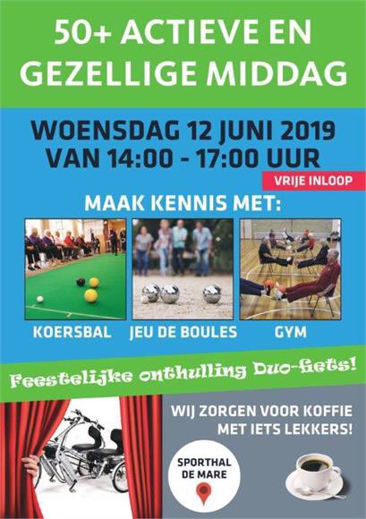 Woe. 12 juni open huis Stichting SamenWelzijn te Noord-Deurningen. 

Een aantal activiteiten worden deze middag in de “schijnwerpers” gezet,  almede een feestelijke onthulling van de DUO-fiets.
noord-deurningen.nl/nieuws/1578/12…