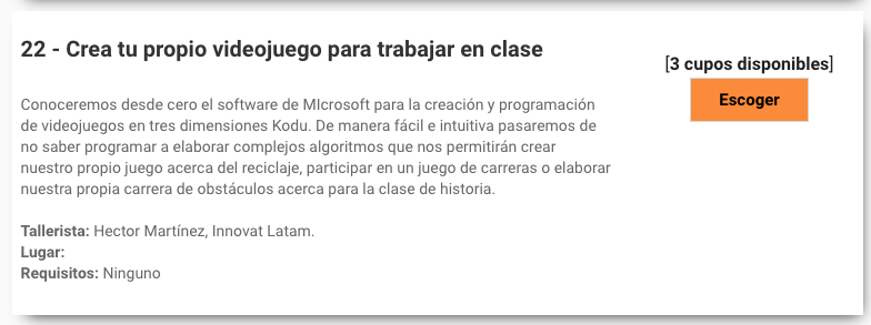 InnovatEducCo's tweet photo. ¡Últimos 3 cupos disponibles! Crea tu propio videojuego para trabajar en clase por @Dr_Hctor, nuestro director, el próximo 7 de junio en @edukatic de @icesi Aprenderás a usar el software Kodu Game Lab y cómo aplicarlo a tu salón de clase 🕹️ #AllYouCanCode #STEMColombia https://t.co/JQCZ2avzvr