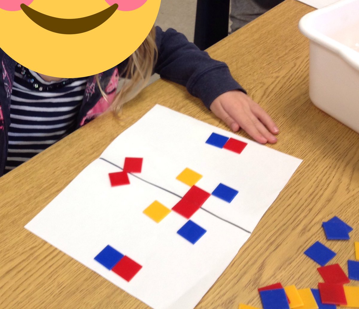 MrsTaylorgrade1's tweet photo. Open exploration of symmetry.   Amazing!   @allistonunion @scdsbmath @SCDSBey https://t.co/CmhWfGWDOB
