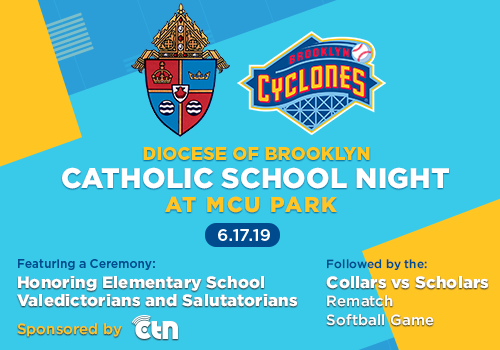ctnbrooklyn's tweet photo. #Diocese  of Brooklyn-Catholic School Night, June 17th at MCU Park-honor  Valedictorians and Salutatorians, Collars vs Scholars, Sr. Shirlee  Bobblehead and much more! Tickets Only  $10: https://t.co/GOjXwZo2rj Tickets and Bobblehead for $12: https://t.co/SlorDhTkf7 https://t.co/9IPZ1c4i5F