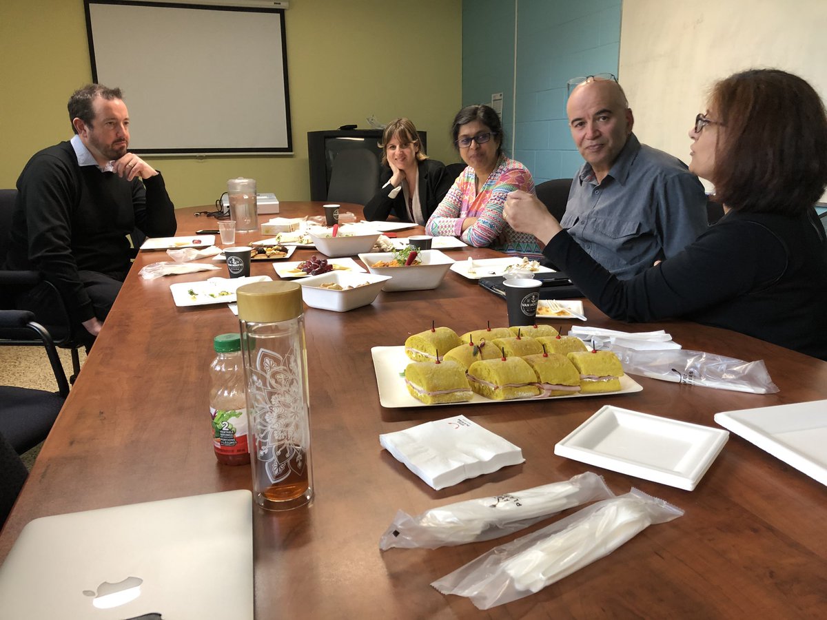 DrJaiShah's tweet photo. Superb talk on functional recovery by @EoinKillackey followed by thoughtful reflections over lunch. Appreciate your visit to PEPP-Montreal and @ACCESS_OM. @Shaltalk @ferrari_nu https://t.co/DAZ7Y2me0L