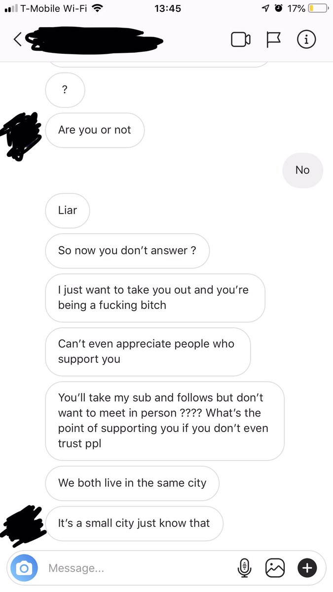 alexabluex's tweet photo. Following or subscribing to a streamer DOES NOT entitle you to meet in person if that person feels uncomfortable. It DOES NOT mean you have the RIGHT to date me, go out with me, know anything personal about me I DONT WANT TO DISCLOSE. SUB TO SUPPORT ONLY. THIS IS NOT OKAY. https://t.co/nIqpNDxONl