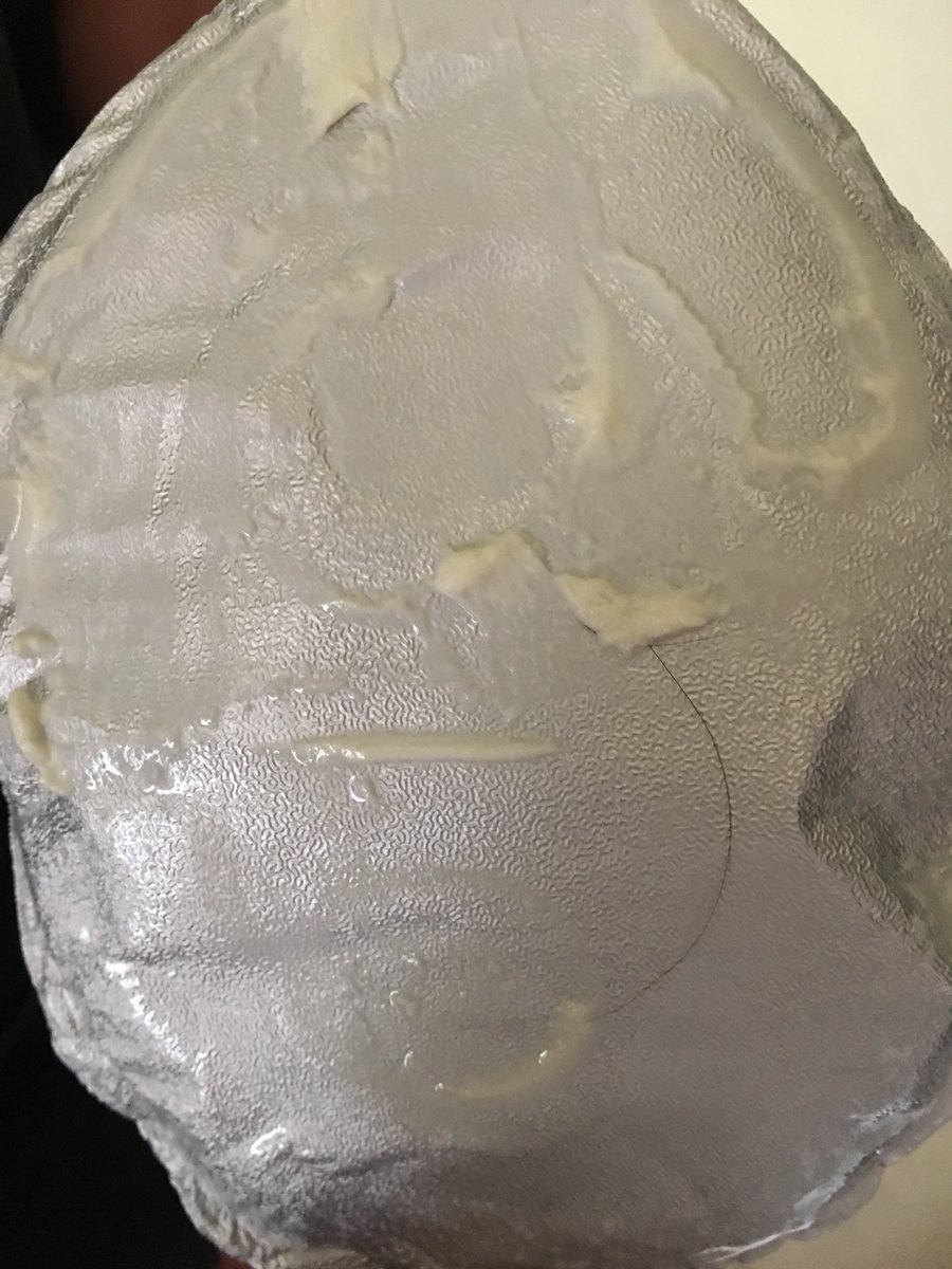 15wintergreen's tweet photo. @AldiUK absolutely shocked that I found a hair in one of your soft cheeses!! Been a customer for years and never had this issue before #aldi https://t.co/57RlzbVayk