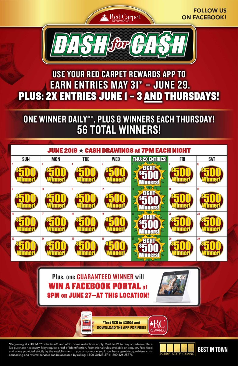 MulligansValley's tweet photo. With 56 total winners in the month of June, you're going to want to try your hand with DASH for CA$H! https://t.co/PyOAejWNsJ