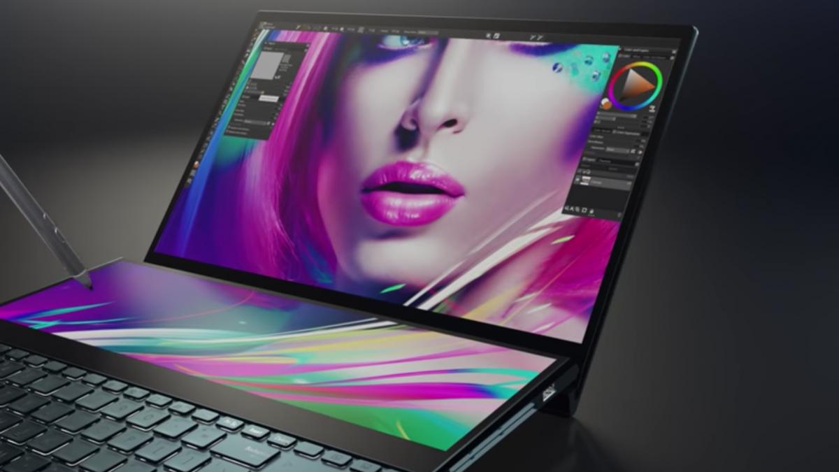 Hispecservers's tweet photo. Asus reveals new dual screen laptop for creatives - and it looks EPIC! https://t.co/TMj88rn6i0 https://t.co/J5d9AVS98a