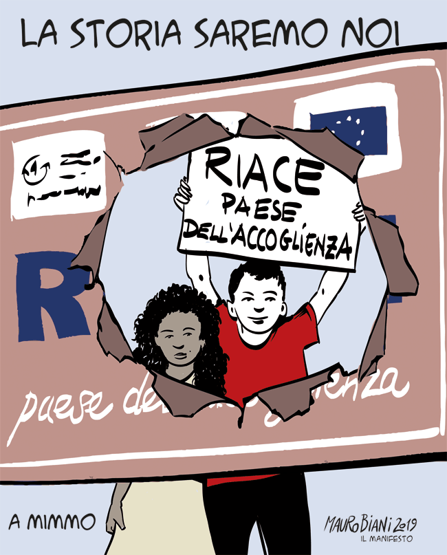 maurobiani's tweet photo. Non v'affannate. #Riace #MimmoLucano #elezioniamministrative2019
@ilmanifesto @mimmolucano1 @bartolopietro1 https://t.co/Nfxb3DRUh7