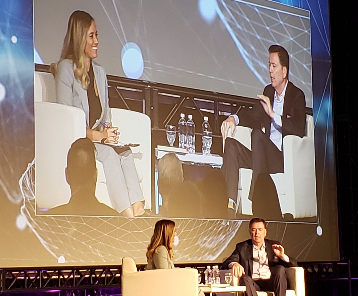 zcobb's tweet image. Now @Comey delivering unique insights on the current US president and the positive awakening he has unwittingly sparked in the American people. #WCISC @isaca_wpg