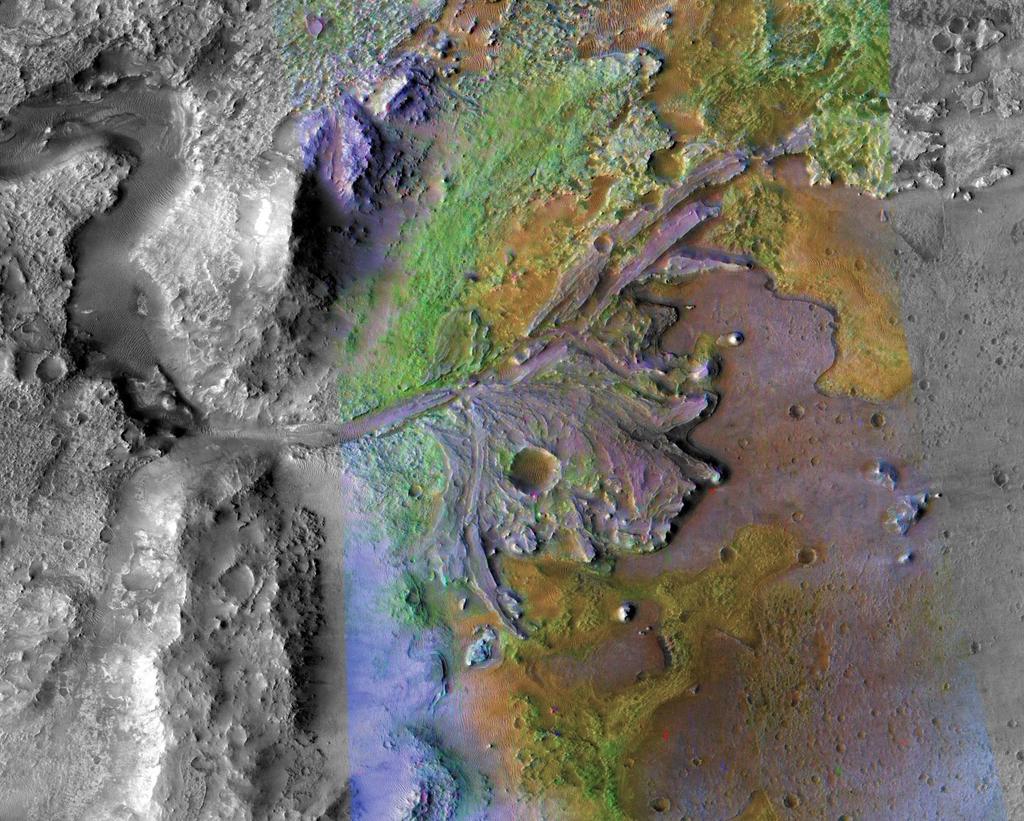 bit_07's tweet image. Jezero Crater, Mars 2020's Landing Site go.nasa.gov/2YVxxy3 via @NASA