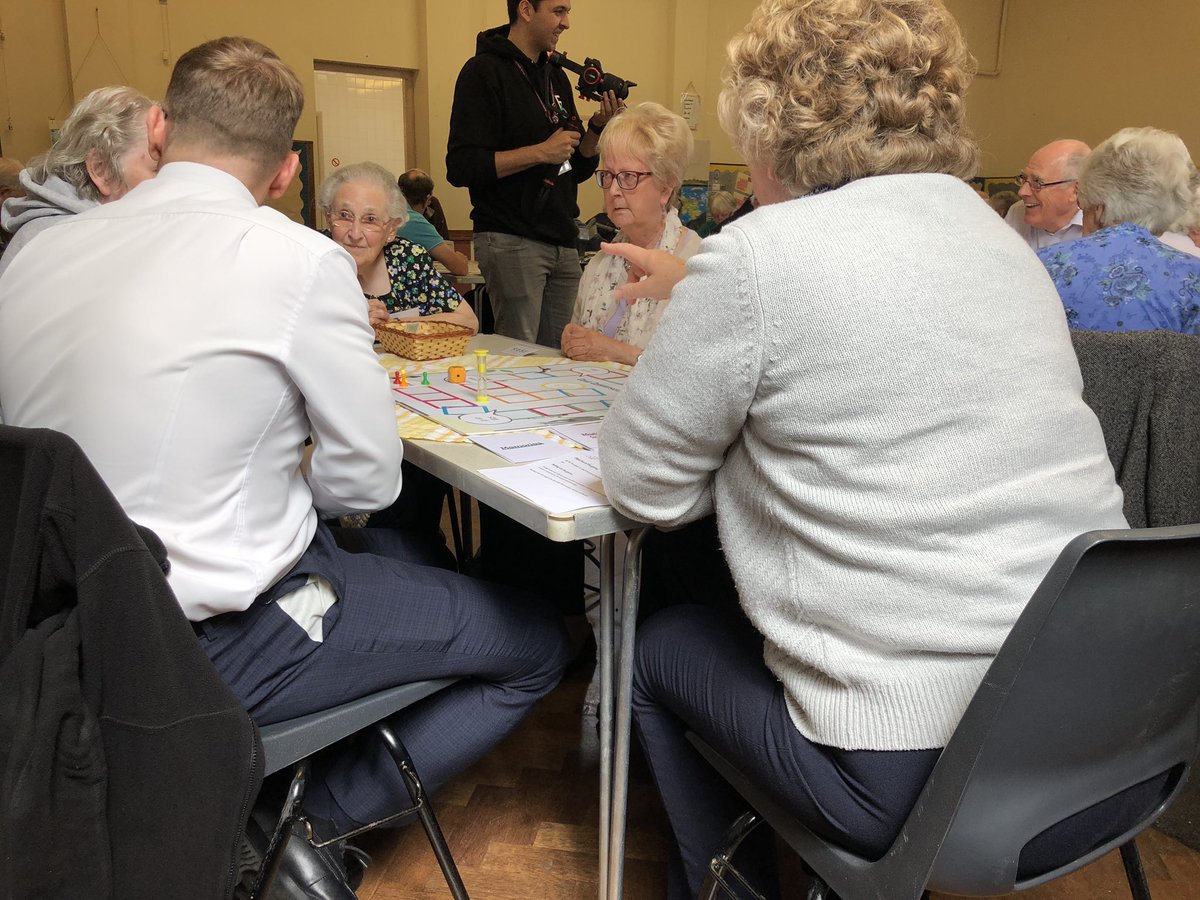 Awesome day playing our “Cove Conversations” social game in Cove today. The first of a series of playful get togethers with different community groups to build relationships and collectively imagine a future for Cove. In partnership with <a href="/RushmoorCouncil/">Rushmoor Council</a> #socialplay
