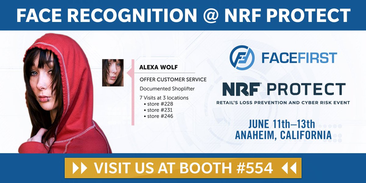 Headed to @NRFPROTECT? Be sure to visit the FaceFirst booth (#554) to see how we're helping put an end to organized retail crime using face recognition! 4 important new reasons you should stop by: bit.ly/2WoPtUr #NRFProtect #retail #lossprevention