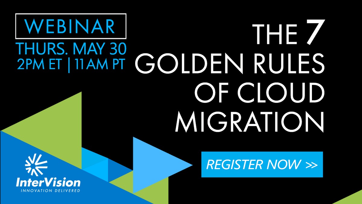 infiniticg's tweet photo. [Webinar] Join Infiniti, an InterVision Company, and our host, John Gray, CTO of Cloud Services, as we share the most common pitfalls when planning and executing a cloud migration.May 30th, 2PM ET Register now: https://t.co/9ObzBatLVh https://t.co/5vj4QPBbYc