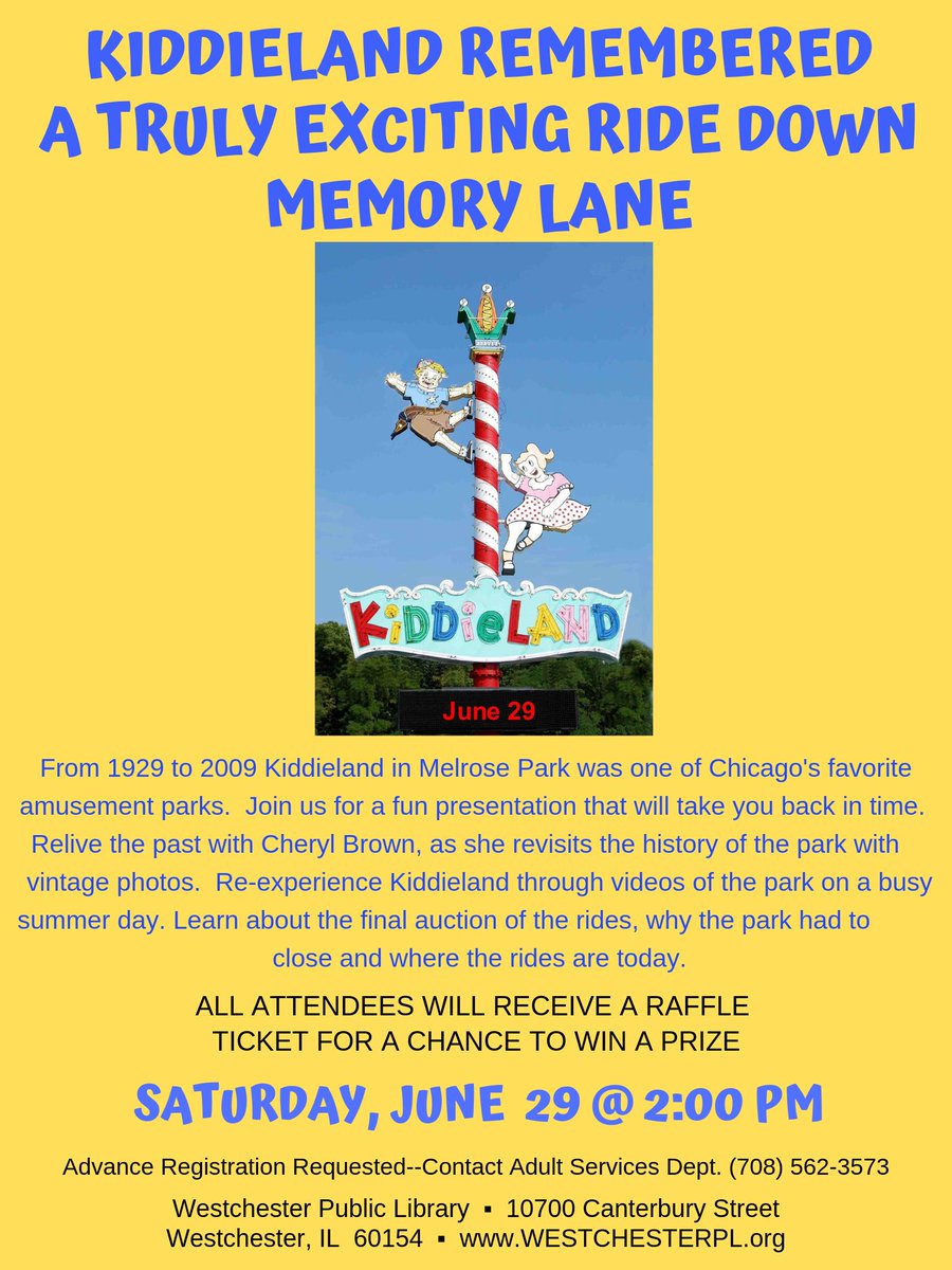 facebook.com/WestchesterPL/…
Reserve your seat for this truly exciting ride down memory lane with Prof. Cheryl Brown