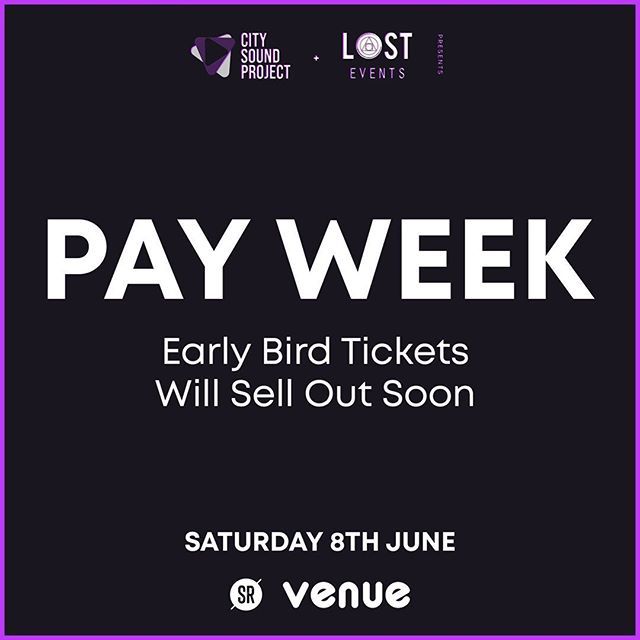 StudentRepublic's tweet photo. ⚠ PAY WEEK WARNING ⚠

CSP X Lost return to Venue on June 8th.

Early Bird Tickets are extremely close to selling out and as it’s Pay Day for the majority this week, there is not a better time to secure your tickets and come party with us yet again!

… https://t.co/jz3SUxpCWX https://t.co/5vmm3eYkk7