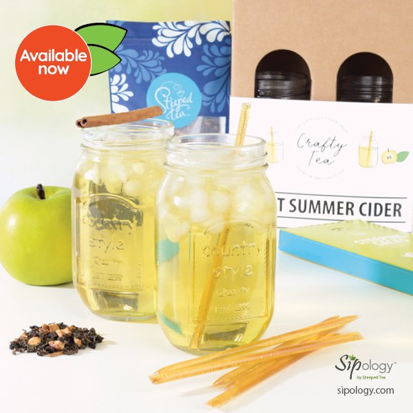 Sipology's tweet photo. 🍎LIMITED TIME 🍎 Our Sweet Summer Cider Kit is only available until MAY 31st. 

Includes: 
🍏 Sweet Summer Cider, Oolong Tea
🍏 2 Mason Jars
🍏 50 Steeping Sacks 
🍏 6 Honey Sticks 

Get yours today! https://t.co/3ZUoayKGPY