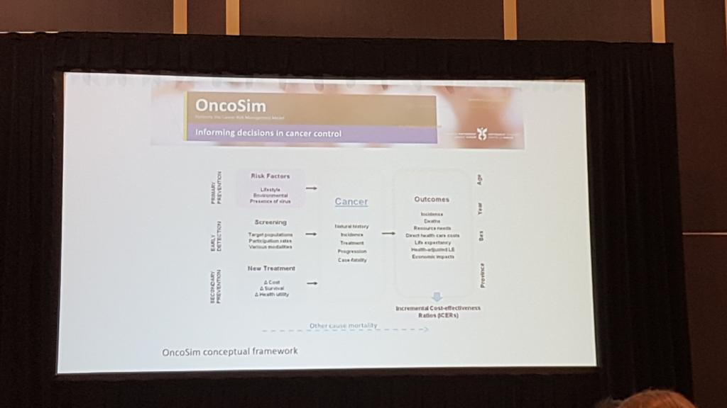 Cheryl_Lo's tweet photo. "We should use OncoSim - Canadian analytic infrastructure to evaluate new therapies" @StirlingBryan @CancerStratCA @beverleyessue @Clairede0 @nrfitzge https://t.co/qClo5i8Axq