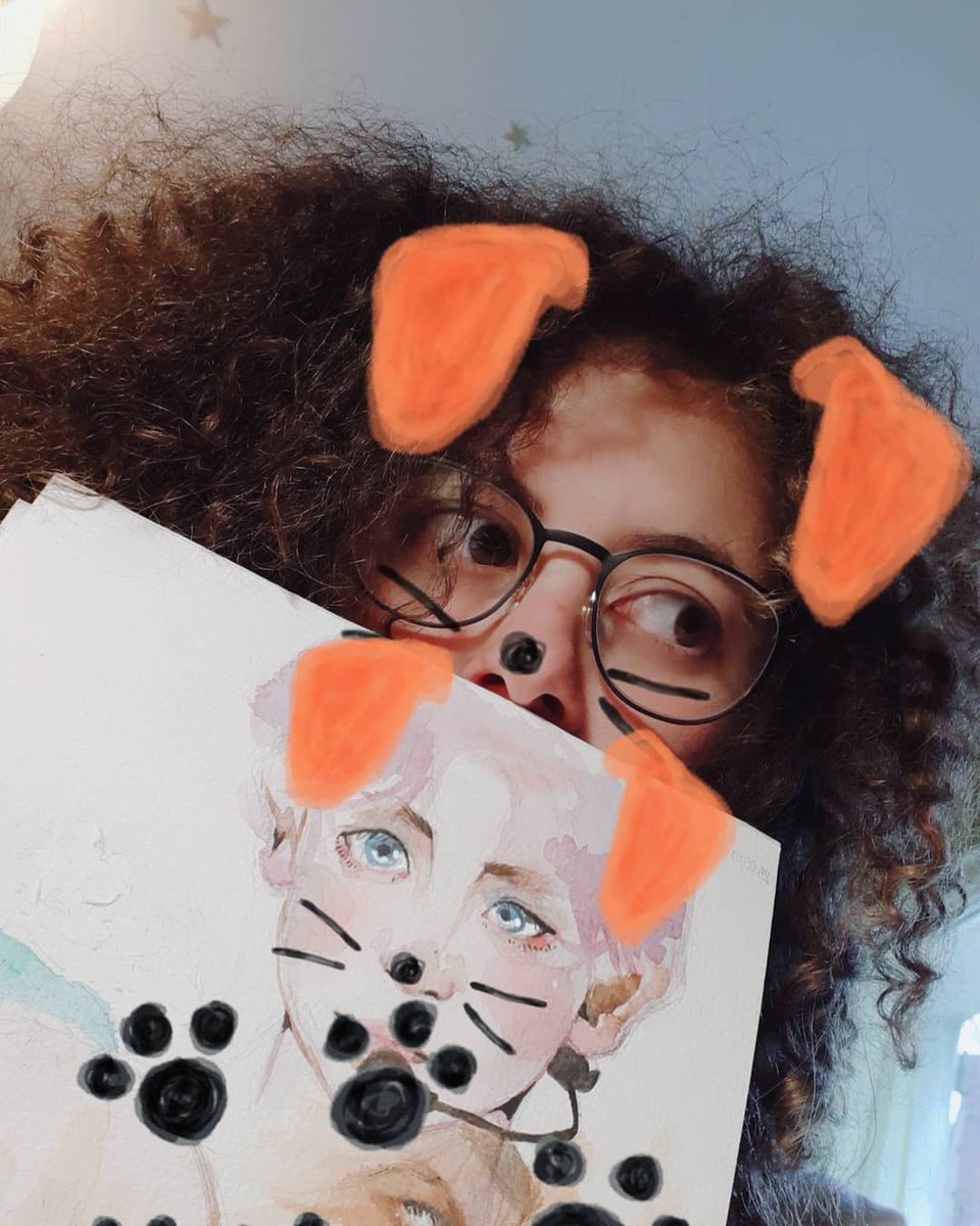 thisacc_is_dead's tweet photo. I know that I will never have the occasion to take a selfie with that perfect chan face so I do it as I can 💫
#chanyeol #selfies #art #watercolors https://t.co/FB3sUhNVEx