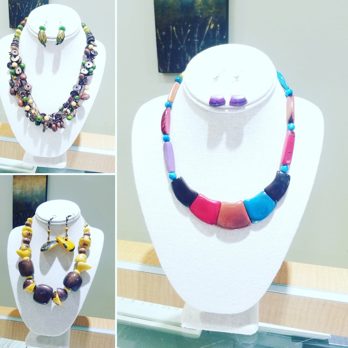 'Stylish tagua necklaces and earrings! 

#ecokaratjewelry #ecokarat #downtownoakpark #oakparkil #oakpark #marionst #marionstreet #tagua #taguajewelry #taguanecklaces #taguanecklace #taguaearrings #ecojeweler #ecolove #ecojewelrydesign #jewelrydesign