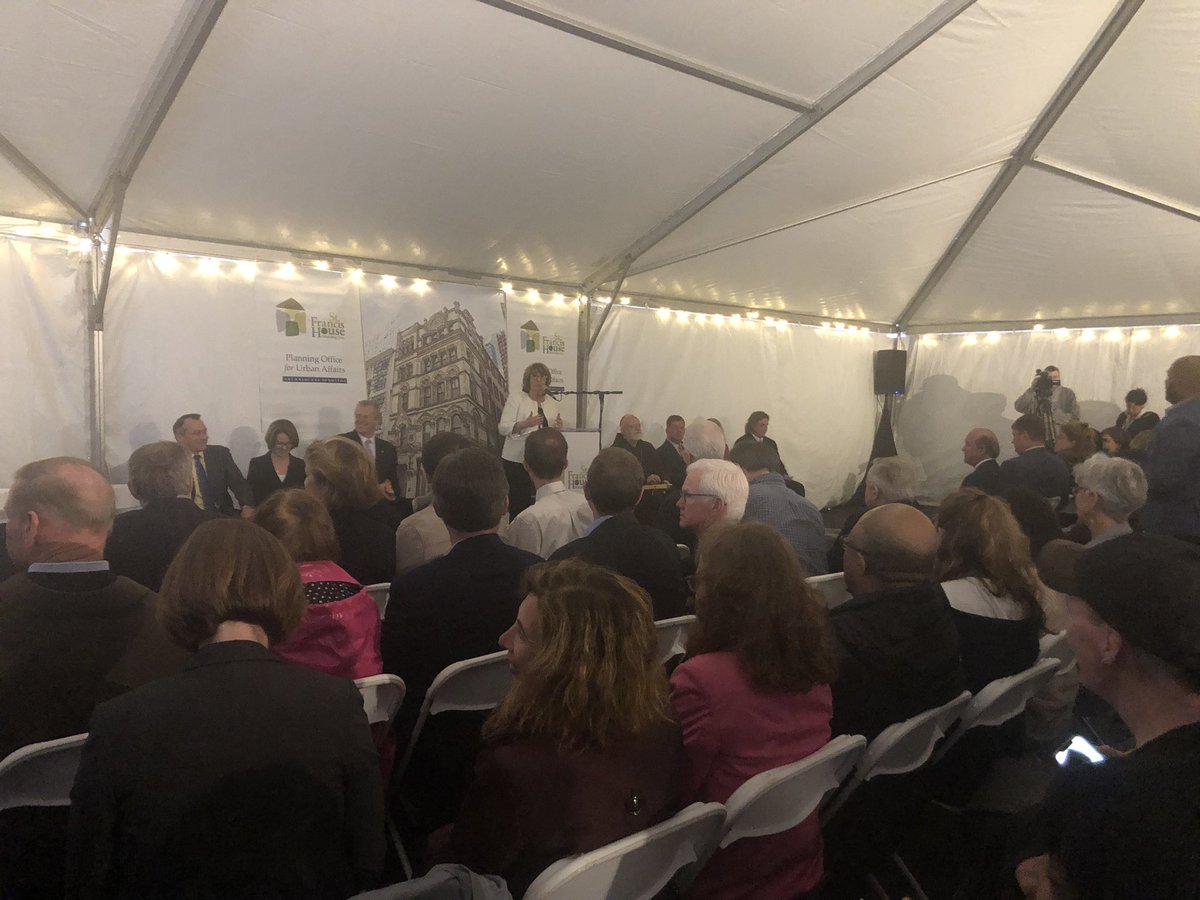 AnnissaForBos's tweet photo. At @SFHBoston ribbon cutting for the #UnionHouse with so many people to thank to get to today so many comment about how this effort was a team sport. #governmentisateamsport and we need to do it together to get the job done for our residents! #bospoli #mapoli #endhomelessness https://t.co/hlQRDzpjsb