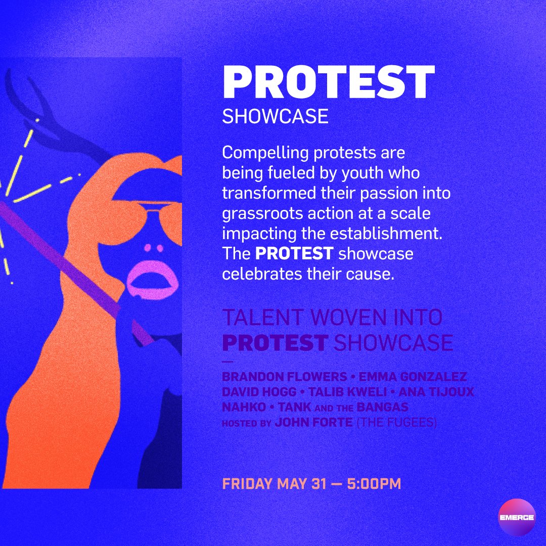 See Emerge headliner <a href="/BrandonFlowers/">Brandon Flowers</a> perform Land of the Free, an emotional critique on gun &amp; immigration policy during the Emerge PROTEST showcase. Single showcase tickets available from $45: bit.ly/2HA5xue
