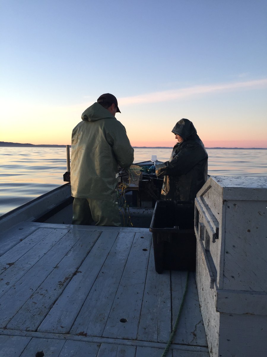 TheBroadcastCBC's tweet photo. Mom teaches daughter the (fishing) ropes. Kathy Paul's been on the water since '97. Now, she's handing the knowledge onto her daughter, Jasmine. They're #fishing commercially together for the 1st time this season. Hear my chat with them @ 6:05 pm. #crab #cod #family #business https://t.co/JhHpwyrFBK
