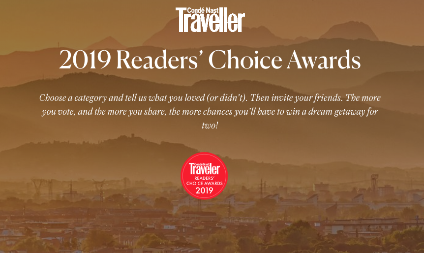 We are proud to announce that #InsightVacations has been nominated for the 2019 Reader's Choice Awards by <a href="/CNTraveler/">Condé Nast Traveler</a> in the Tour Operators&amp;Specialist category. Every time you submit a completed rating, you’ll be entered to win a dream getaway for two - bit.ly/2oa80lK
