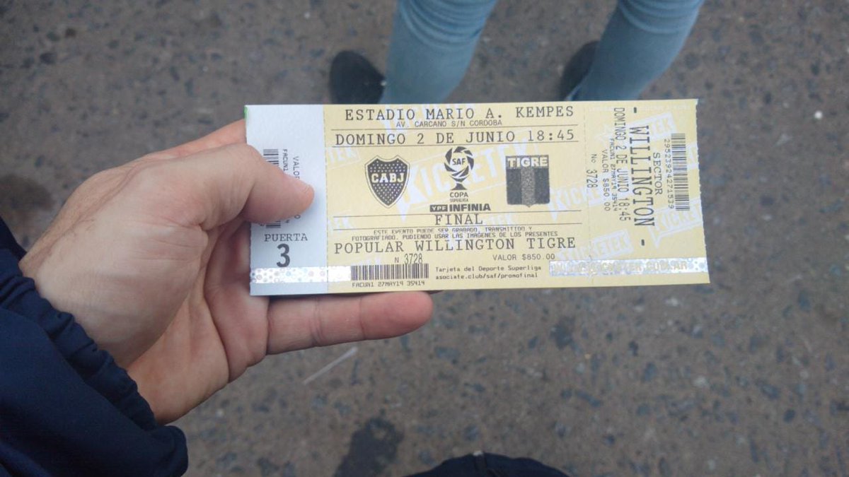 ElPatoMac's tweet photo. Córdoba hacia allá vamos #TigreFinalista https://t.co/AVI7ZfV4n4