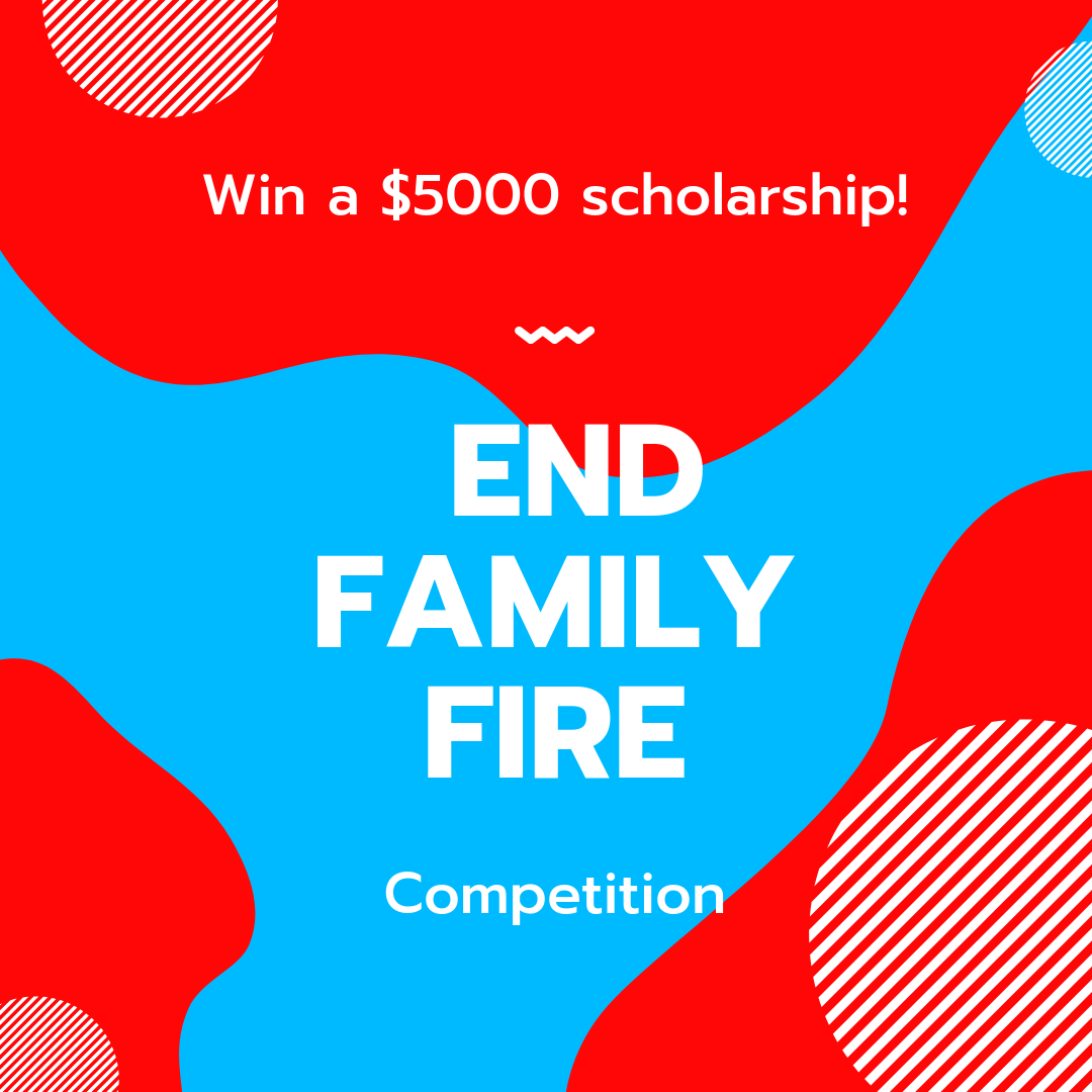 HSFilmFest's tweet photo. Submit to the End Family Fire Campaign now for a chance to win a $5,000 Scholarship! 
Deadline to submit is June 16, 2019 
More information: https://t.co/EH7tOXJSaD

#AAHSFF2019 #EndFamilyFireCompetition https://t.co/SSjOHQeB41