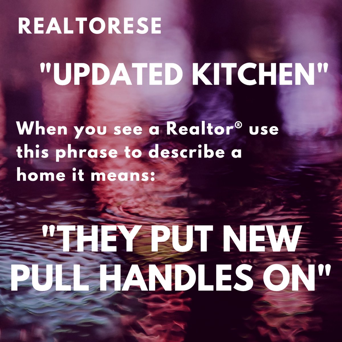 Sometimes Realtors® try to make a house sound better than it is.  Be on the lookout for that 'updated kitchen' #abetterqualityexperience #dowork #jeremypoehlsrealtor #thejasonwitteteam #chandlerrealestate #gilbertrealestate #mesarealestate #temperealestate #scottsdalerealestate