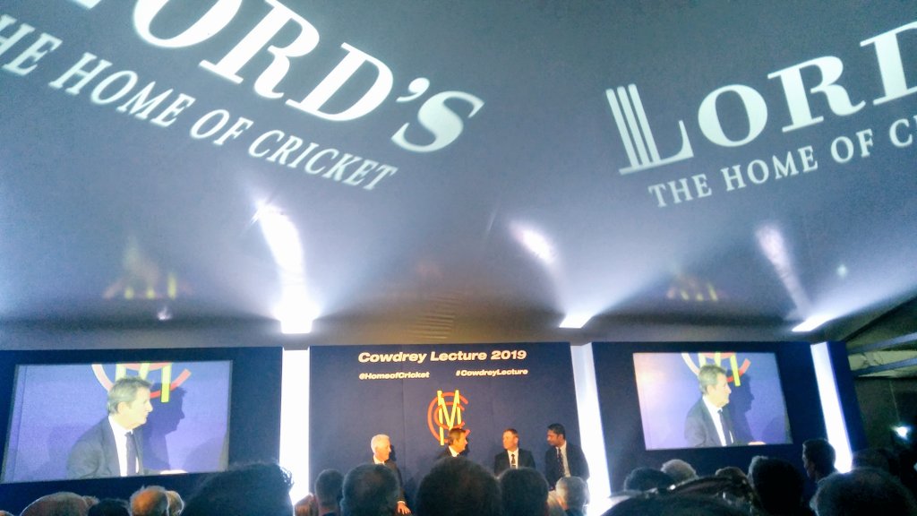 Getting excited for #CWC19 @HomeOfCricket for the #CowdreyLecture by Mike Brearley and panel discussion with @KumarSanga2 @ShaneWarne @mcjnicholas #lords #cricket #cricketworldcup #homeofcricket