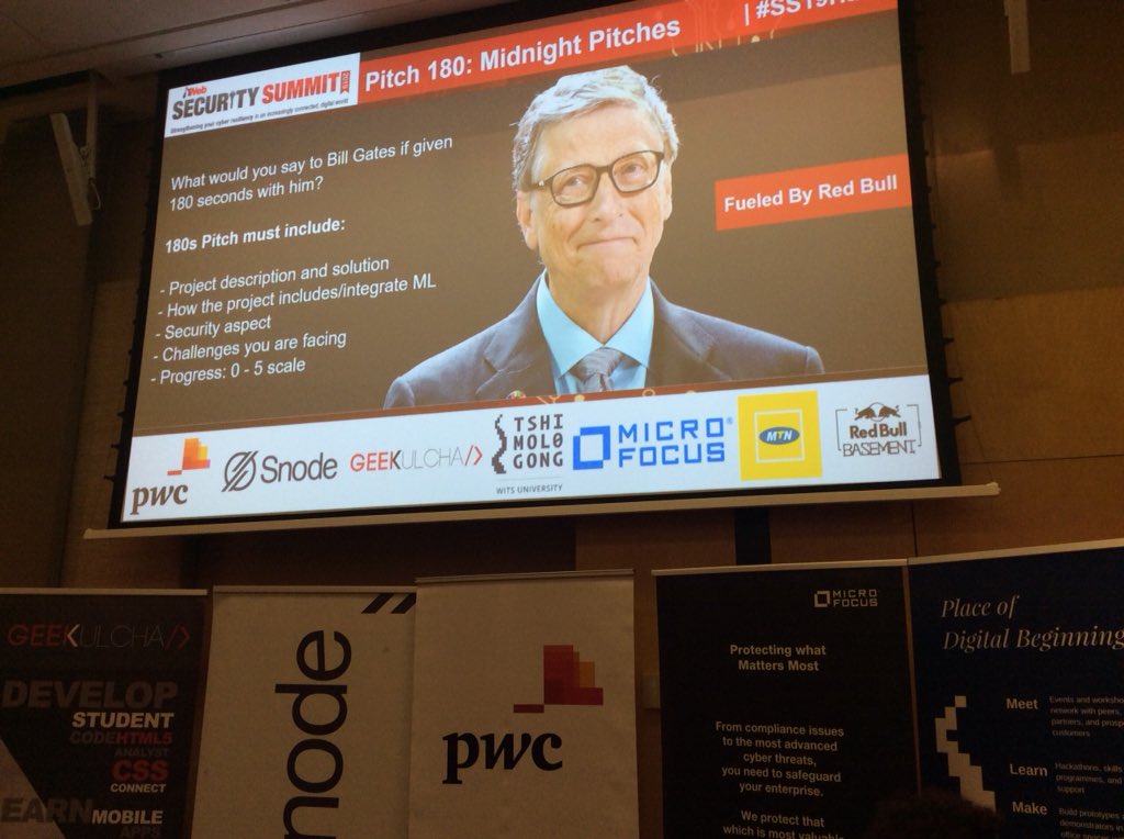 TiyaniTee's tweet image. Midnight pitches at #SS19Hack fueled by @RedBullZA.

#ITWebSS2019 @ITWeb @ITWeb_Events @Snode_Tech @pwc_za