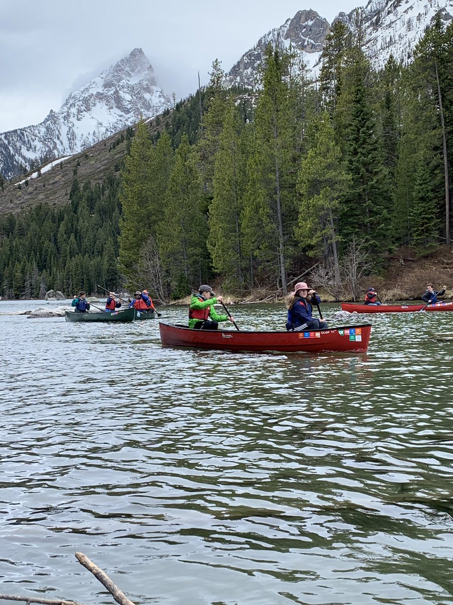 shaunsmith3rd's tweet image. First #TetonsCPS group to get on the water! Learned about erosion, forces and how to canoe. Then a short hike! @Szydlowskim