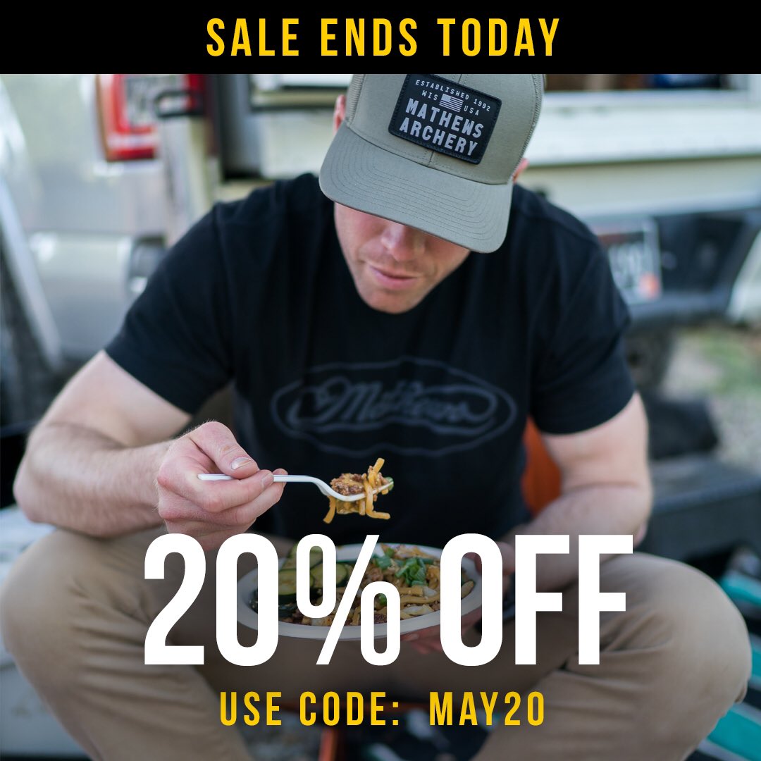 Today is your last chance to gear up for 20% off all logo wear and branded goods. Shop now: mathewsinc.com/gear/apparel/ #mathews