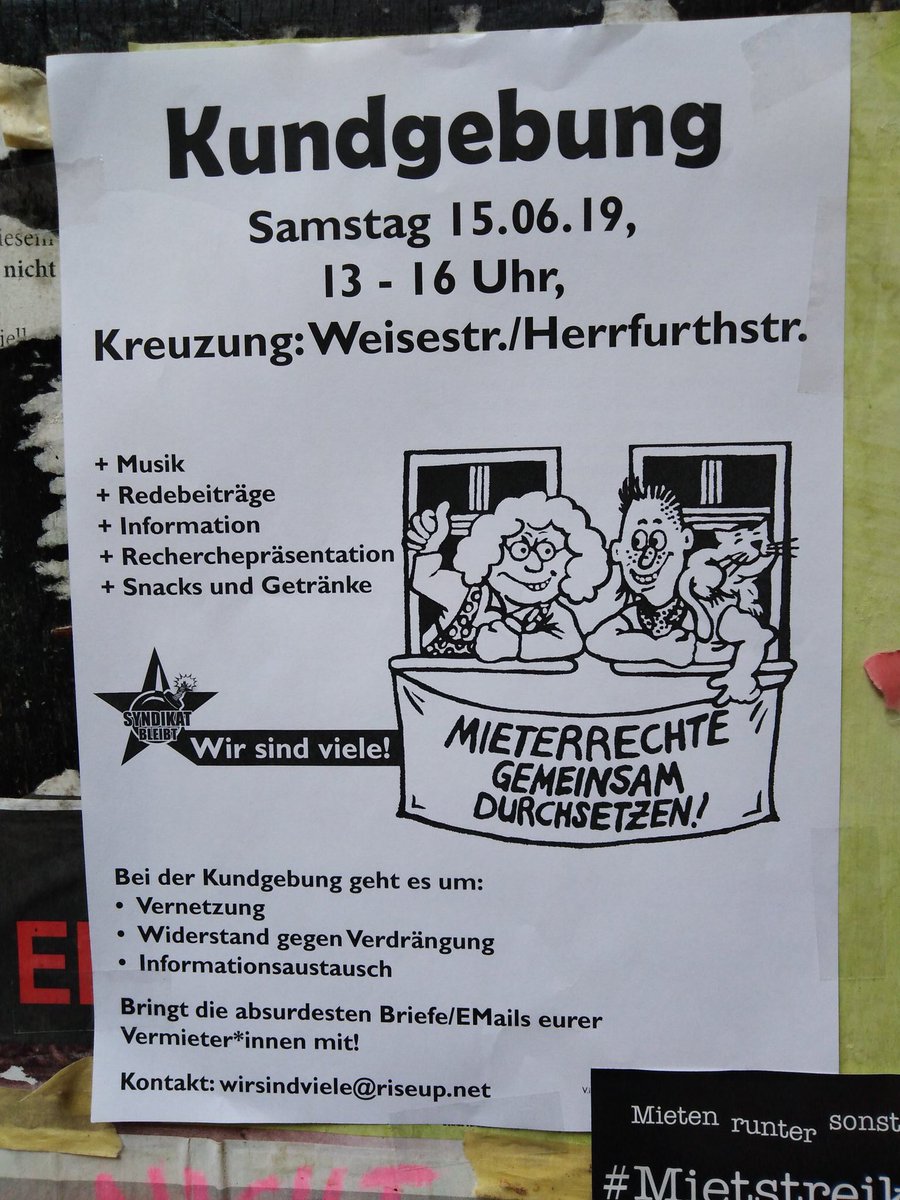 HeimatNeue's tweet photo. @u67bleibt @HerrDonau @Forster112 @derjochen @Schoeneweider20 @kottbuda69 @Sander11_11a @krossener36 @zossener48 @hobrecht59 @LieblingXhain @elena_poeschl @f_schmidt_BB @CanselK @kaddinsky @pascalmeiser @MonikaHerrmann1 @KLompscher Safe the Date ‼️
Da ist aber auch was los bei euch Wahnsinn 😳😳😳#MietenWahnsinn bei den glorreichen 13 Häusern 👊👊👊
jeden Tag was Neues 😳😳😳
Erst die Demo 🏃🏿🏃🏿🏃🏿bei @HerrDonau dann zum Mietprotestfest @u67bleibt ‼️ weitersagen 👋 https://t.co/cfoUUZbKIO