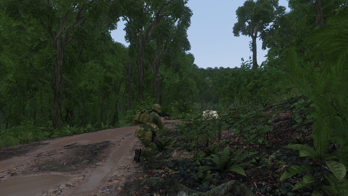 BeretsUnited's tweet photo. Our last Mission "VieBlade" in which we were playing as a US Army fireteam in the jungle of @Unsung_Team. 🇬🇧🇩🇪 #Arma3 https://t.co/JIFsfnBBdH