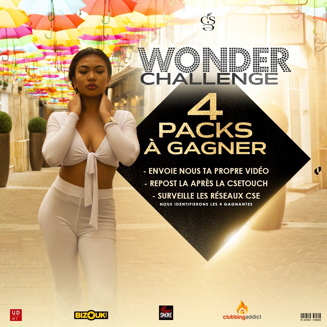 CSEvents__'s tweet image. Hello Clubbers,Clubbeuses 🤗

A partir d’aujourd’hui commence le #WonderChallenge

Faites nous votre petite vidéo, envoyez là nous sur insta, on la postera sur nos réseaux. 🤗

Les 4 meilleures vidéos pourront gagner un pack BadGirl. 🥳

Rendez vous le 8 juin ☝🏾