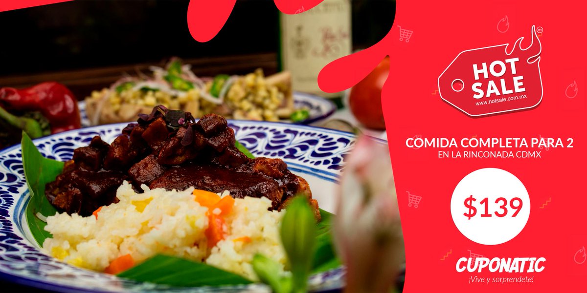 😋 ¡Riquísimo! 😋

En la Rinconada disfrutarás de un menú mexicano para compartir, ¡aprovecha ahora en <a href="/hotsalemex/">HOT SALE MÉXICO</a>!🔥
👉 bit.ly/2Kcbtvg

 #DaElClic #RegalateTodo