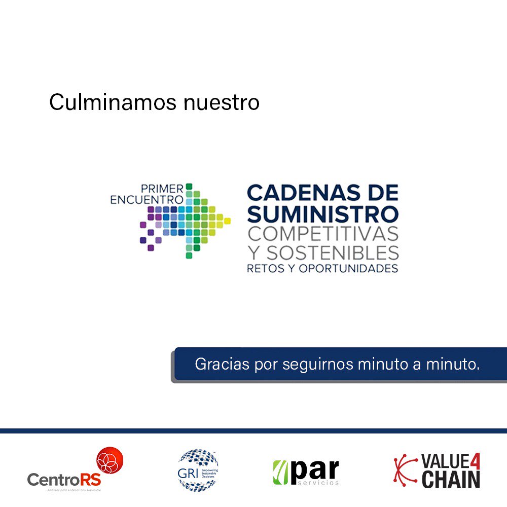 RSCentro's tweet image. Llegamos al final del Primer Encuentro de #CadenaSuministroGRI. Organizado por #PARServiciosintegrales @Value4Chain y @RSCentro