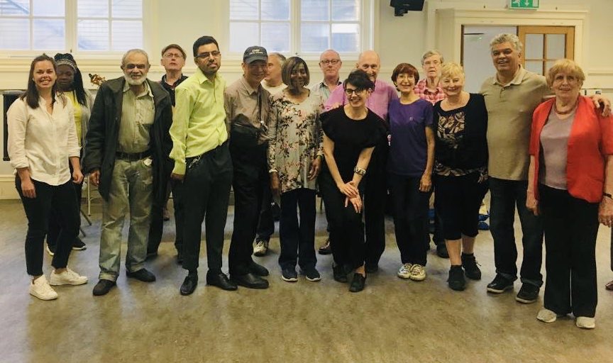 VTDdance's tweet photo. Vera’s group strike a pose after her dance class for the charity Healthy Generations @Islingtonlibs @Manor_Gardens @IslingtonBC @IslingtonLife #happydancing #goodhealth https://t.co/SPlxXZdYLH