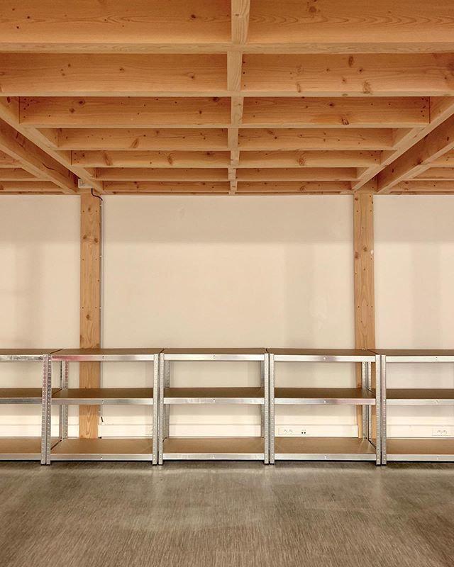 In the making. Atelier space inside our new studio. #office #studio #atelier #racks #prototyping bit.ly/2MeqW0c
