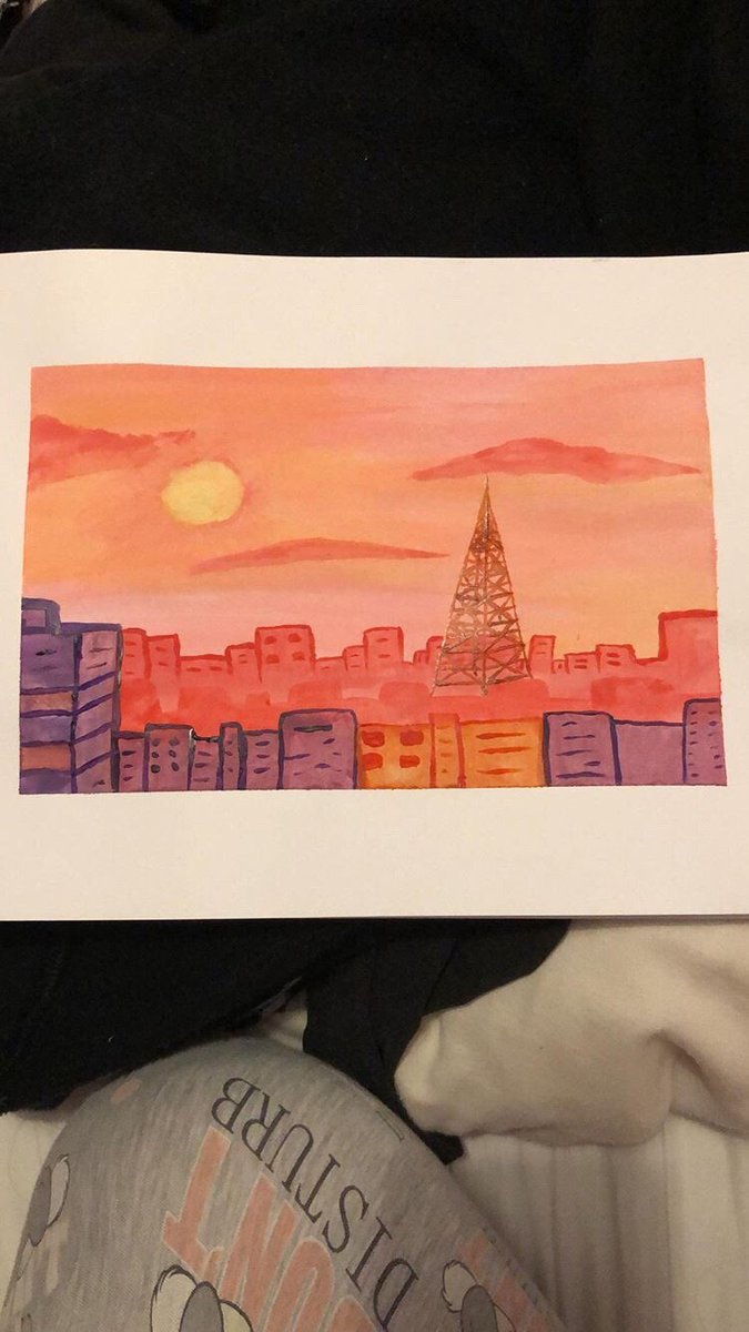 Miss_Coomber's tweet photo. I’m teaching myself how to paint using watercolours.. before yesterday I’d never picked up a water colour but I absolutely love it tbh https://t.co/Av5SJnGwxF