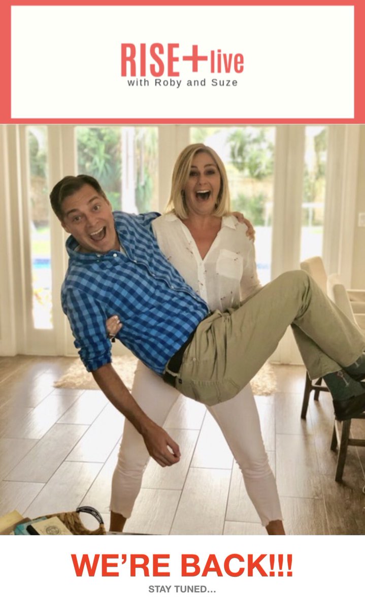SuzanneBoyd's tweet photo. It’s happening! Go follow all the @RiseandLIVEShow social channels to follow along as @Eric_Roby and I launch our new show! https://t.co/TTUayFq3Yv