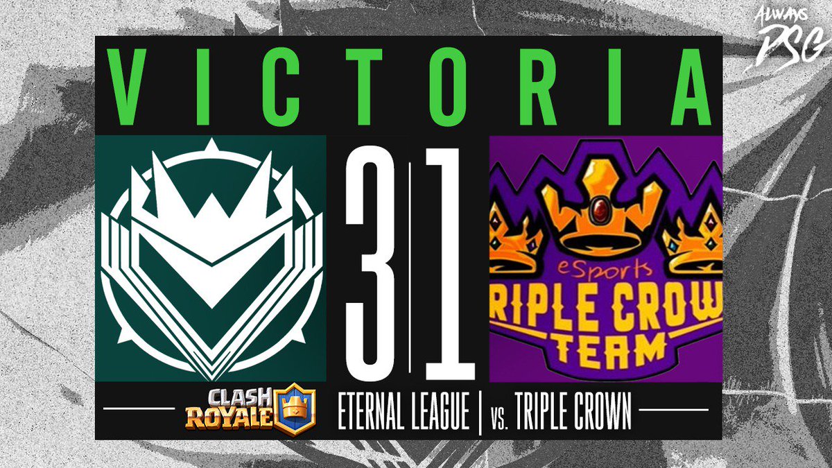 Sumamos una victoria mas en la <a href="/EternalLeague_/">Eternal League</a> tras un partido casi impecable que nos llevamos por 3-1 (2-1, 2-1, 1-2, 3-0) contra <a href="/TripleCrown_ESP/">Triple Crown Team eSports</a> 

Destacar las actuaciones de @DashILegend (5-1) y <a href="/JazieI125/">Jaziel125</a> (3-1), que nos dieron los 3 sets y la win del match 💪💙

#AlwaysDSG