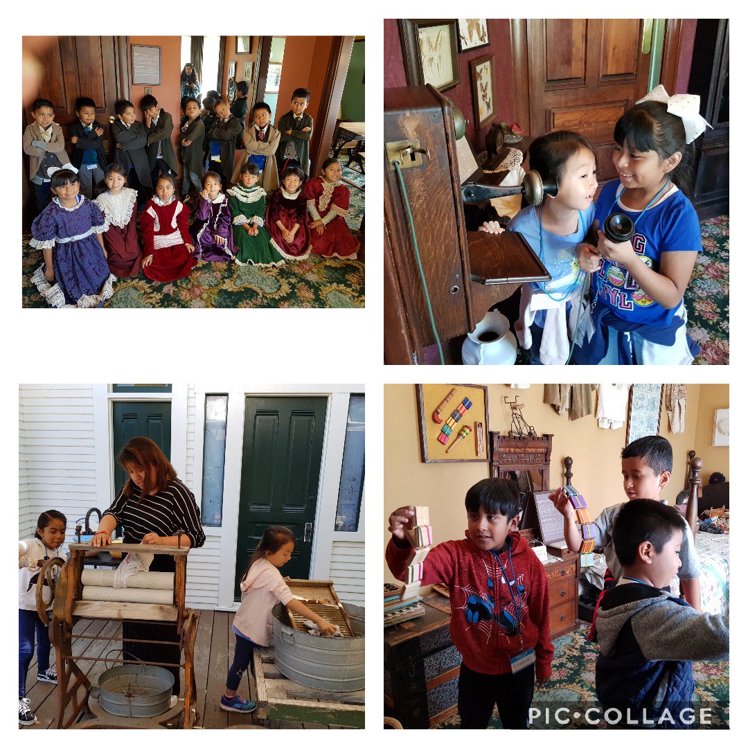 Ss having a great time learning how people lived long ago at the Heritage Museum in Orange County. 😊 @RascalPride #WeAreRUSD