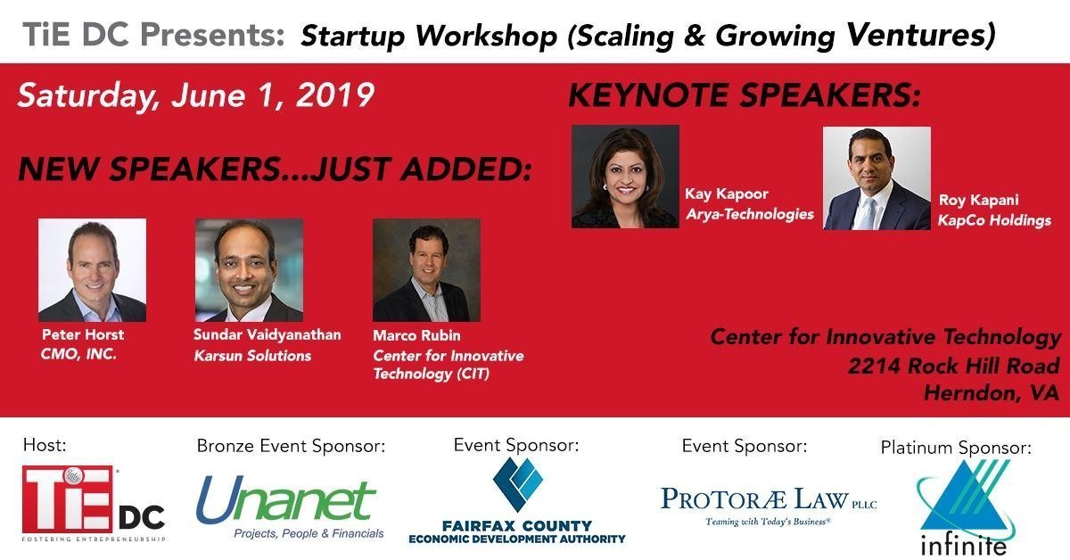Protorae_Law's tweet image. We're excited to sponsor @TiEDC's #Startup Workshop on Saturday, June 1st: Scaling &amp;amp; Growing #Ventures Tickets Still Available! bit.ly/2WvugYQ