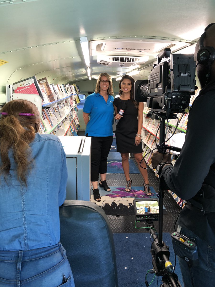 GCPSLibraries's tweet photo. The GCPS Explore Book Mobile made an appearance on @FOX5Atlanta Good Day Atlanta this morning! Thanks for sharing our summer program with your viewers! We hit the road beginning Monday, June 3!  @GwinnettSchools #gcpsbookmobile https://t.co/mMja7QoRrs