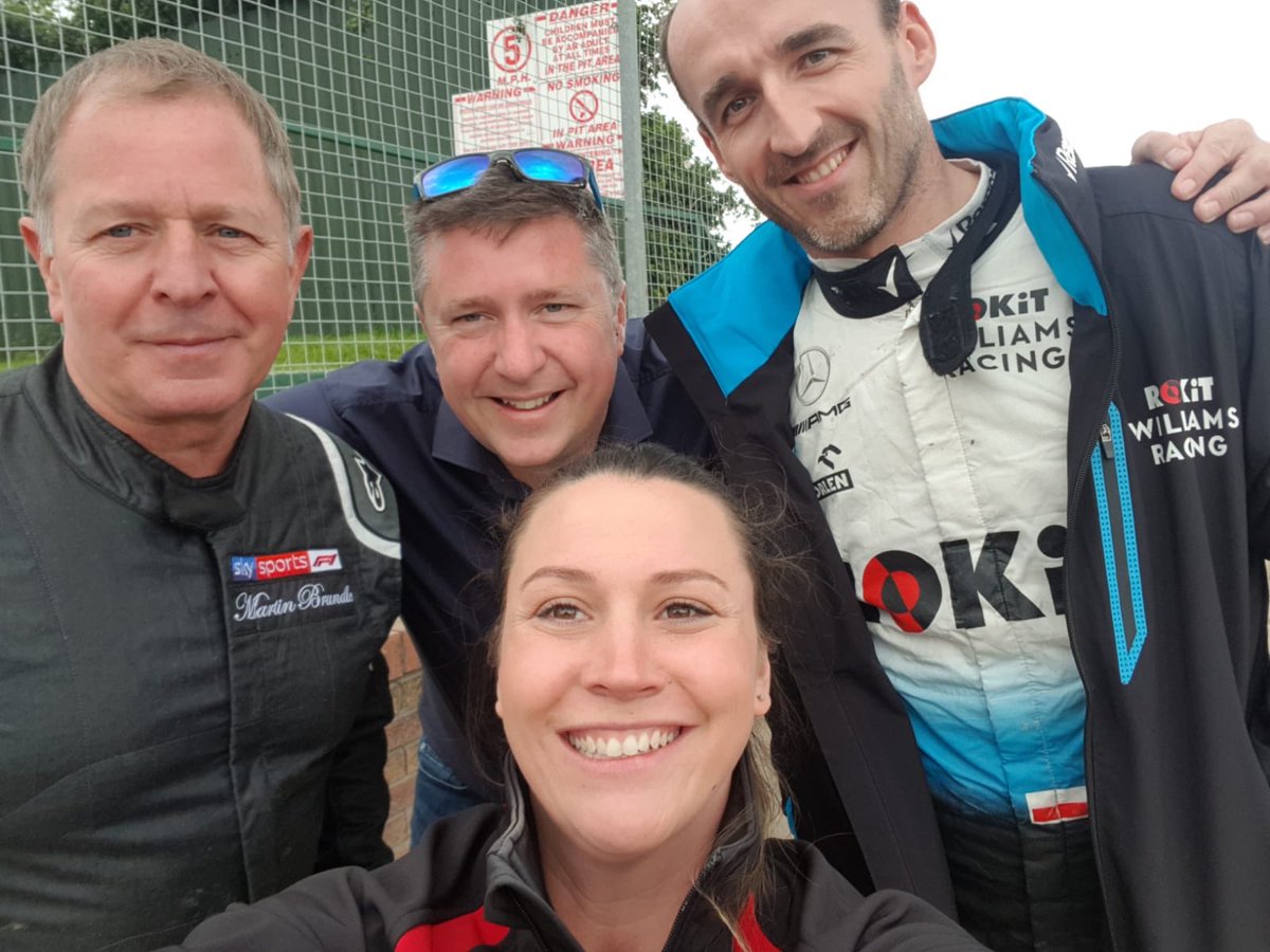 Not nice seeing my car driven by someone else but <a href="/fastbenni/">ben howard</a> did a decent job. Having said that was great to see proper legend <a href="/MBrundleF1/">Martin Brundle OBE</a> in a f1 stockcar. Thanks to all at <a href="/SkyF1GP/">SkyF1GP</a> and <a href="/CroftyF1/">David Croft</a> for getting behind us as a sport👍 oh thanks for the wife’s selfie too👍