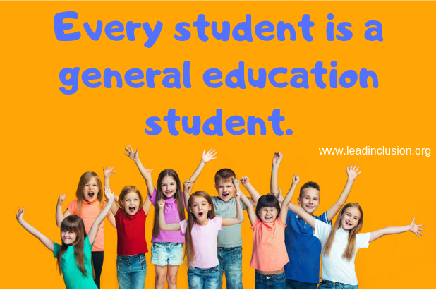 leeannjung's tweet photo. Every student is first and foremost a general education student. Special education or learning support is a supplement. #LeadInclusion #inclusion https://t.co/mAltqBy0Vy