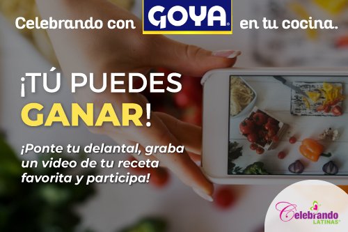Celebrando's tweet photo. @Celebrando Latinas and GOYA invite you to participate in "Celebrando con Goya en tu cocina", a video recipe contest. The winners will receive awards during Celebrando Latinas 2019, at the Hilton San Diego Bayfront on July 27th. #goyafoods #celebrandolatinas #celebrandogoya https://t.co/2g1NU0A28K