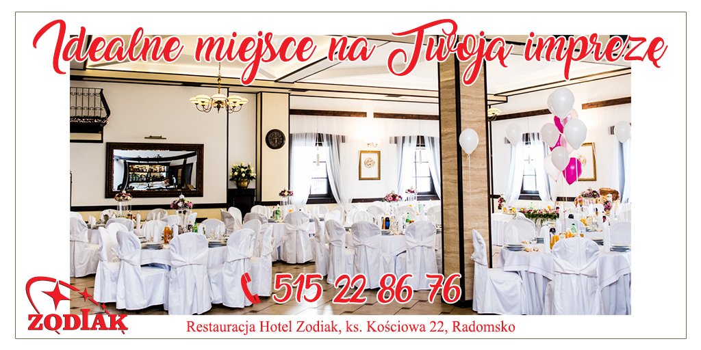 Przyjęcie okolicznościowe, impreza rodzinna a może ekskluzywne spotkanie firmowe⁉️😍
🍅🥦🥬🥒🌶🍽
Zapraszamy do Restauracja Hotel Zodiak❗️🥘🍛🍲
_________________________________
Rezerwacje stolików:
🍤 zodiak1.pl 🍤
🥗Tel:(44) 682 68 28 🥗
🍨 Kom: 515 22 86 76🍨